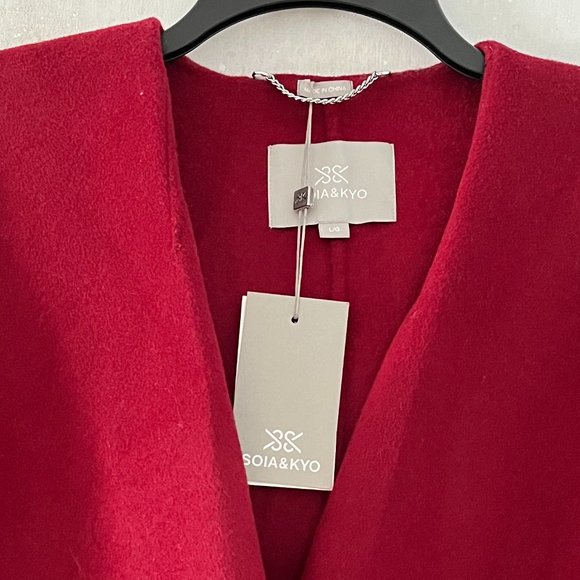 Soia & Kyo Wool Waterfall Coat (NWT) - Picture 4 of 13